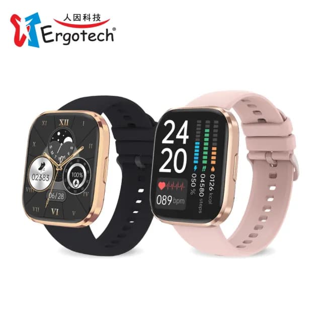 【Ergotech 人因科技】MWB270 心率血氧藍牙通話手錶 2吋