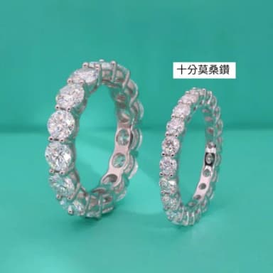 【時尚巴黎】現貨+預購 頂級莫桑鑽石戒指925純銀戒指婚戒女鑽戒子求婚戒情人節禮物(高級滿圈十分戒74lp3)