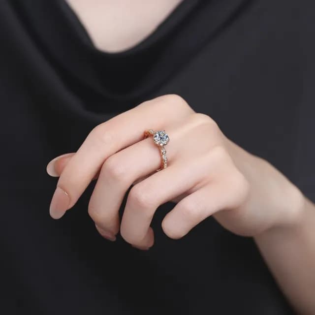 【時尚巴黎】現貨+預購 頂級莫桑鑽石戒指925純銀戒指婚戒女鑽戒子求婚戒情人節禮物(1克拉城堡煙花74lp59)