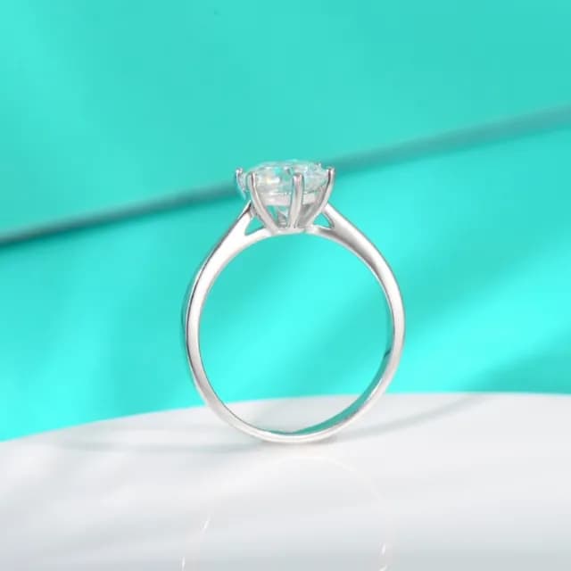 【時尚巴黎】現貨+預購 頂級莫桑鑽石戒指925純銀戒指婚戒女鑽戒子求婚戒情人節禮物(經典六爪鑽3款74lp14)