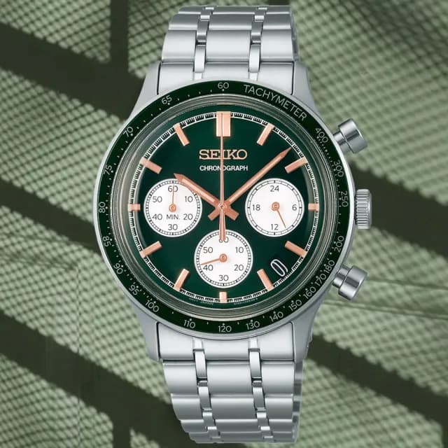 【SEIKO 精工】CS系列 經典計時腕錶 七夕 情人節 禮物 送禮 推薦(SSB481P1/8T63-03P0G)