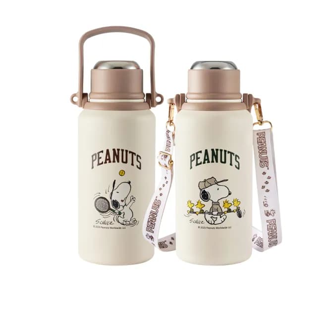 【CorelleBrands 康寧餐具】Snoopy Sport不鏽鋼保冰保溫瓶1250ml-兩款任選(高爾夫款/網球款)