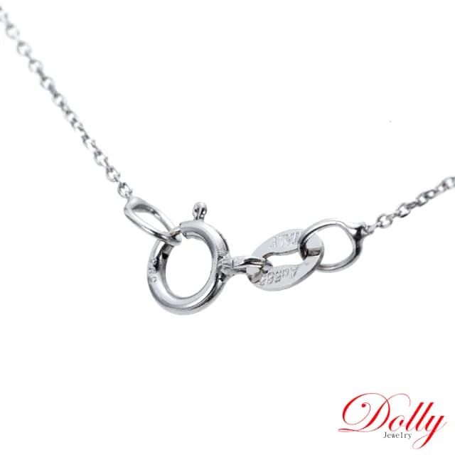 【DOLLY】情人節禮物 0.35克拉 天然鑽石 E/VS2 14K金項鍊(母親節 情人節 交換禮物首選)