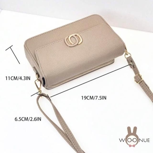 【WOONUE】專櫃高質感輕旅多功能簡約側背包側肩包斜背包(情人老婆聖誕女兒母親生日節禮物)