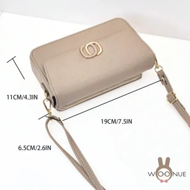 【WOONUE】專櫃高質感輕旅多功能簡約側背包側肩包斜背包(情人老婆聖誕女兒母親生日節禮物)