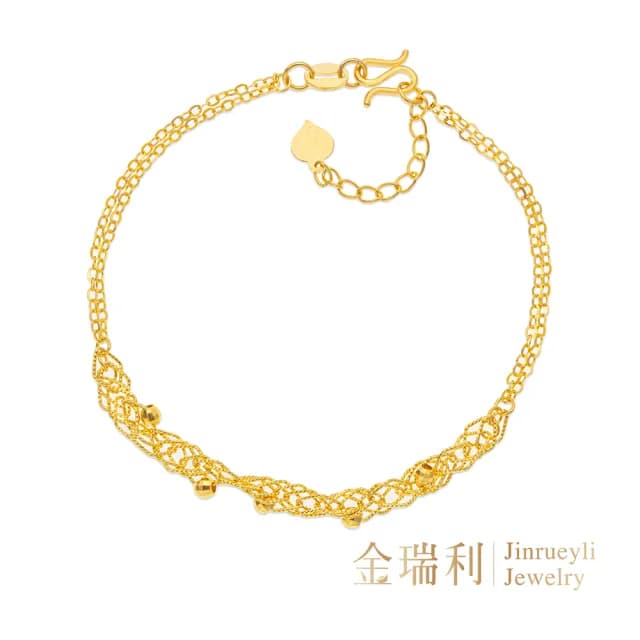 【金瑞利】雙11 黃金手鍊 0.81錢(±1厘)