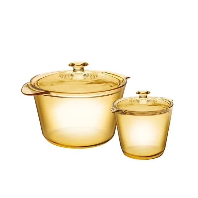 【CorelleBrands 康寧餐具】Flair晶華鍋超值雙鍋組(3.8L+1.2L)