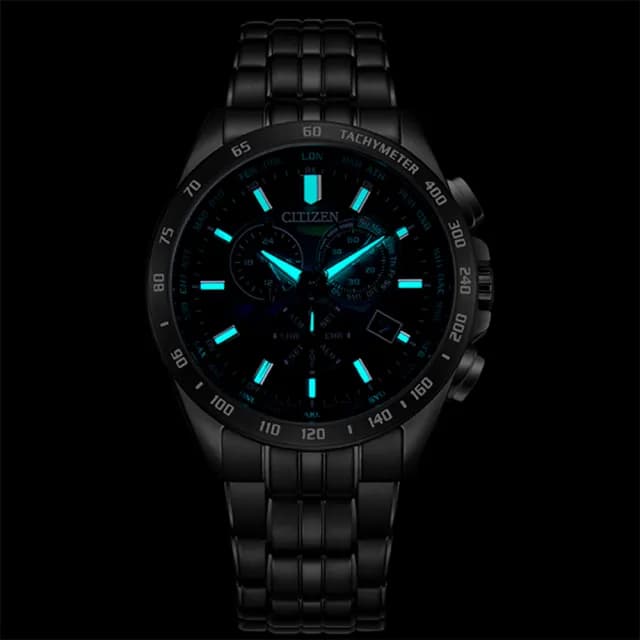 【CITIZEN 星辰】100週年限量宇宙幻彩 光動能電波手錶 七夕 情人節禮物(CB5878-56E)