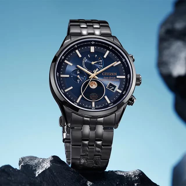 【CITIZEN 星辰】韋禮安廣告配戴款 光動能全球電波月相錶 手錶 禮物 送禮 推薦(BY1035-56L)