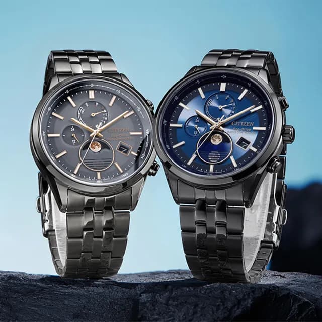 【CITIZEN 星辰】韋禮安廣告配戴款 光動能全球電波月相錶 手錶 禮物 送禮 推薦(BY1035-56L)