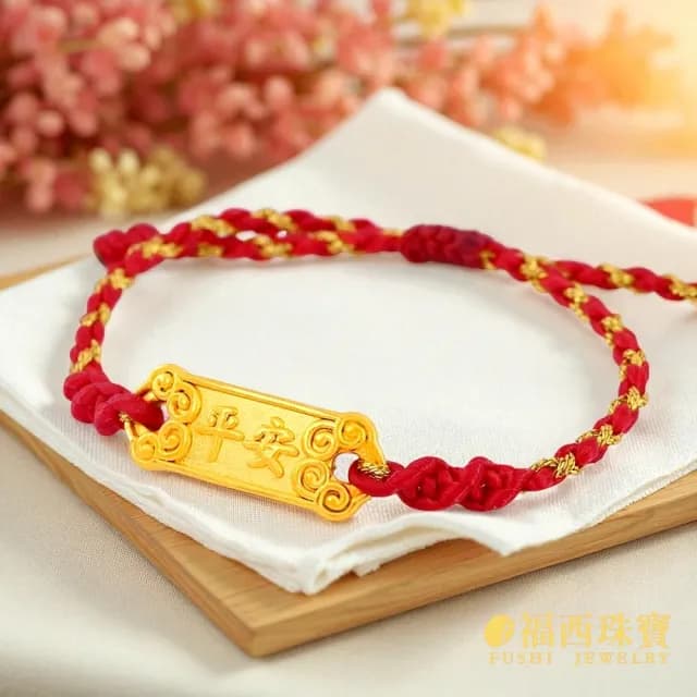 【福西珠寶】雙119999黃金彌月金飾 多選 兒童彌月編織手繩 滿月禮生日禮(金重：0.29錢正負0.05錢)