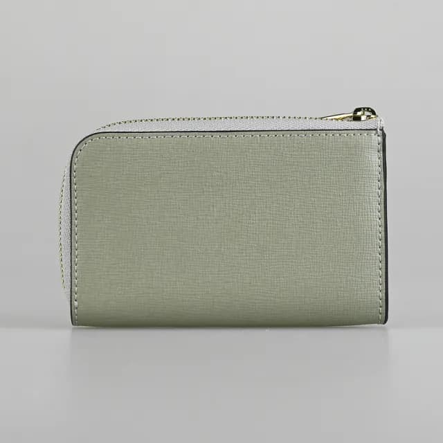 【FURLA 芙拉】FURLA BABYLON極簡質感拉鍊零錢包(大理石灰)