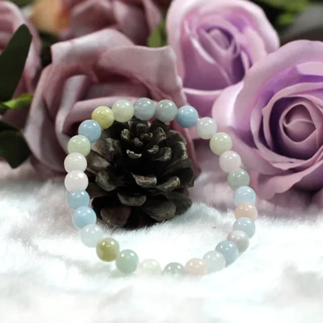 【德山珠寶】6mm5A級摩根石造型手鍊(情人節生日禮物飾品母親節手鍊CE476)