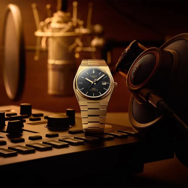 【TISSOT 天梭】PRX NBA 達米安·利拉德特別版機械錶 男錶 畢業 禮物(T1374073305100)