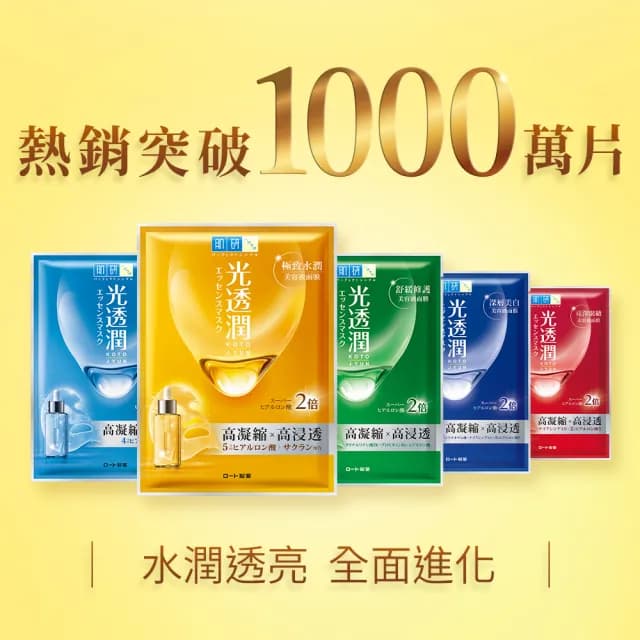 【肌研】官方直營 光透潤面膜 6盒組(敷的精華液 保濕 補水 美白 抗皺)