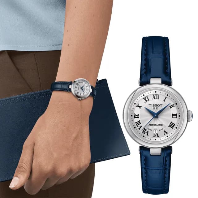 【TISSOT 天梭】Bellissima 羅馬機械錶女錶 手錶 送禮 推薦(T1262071601300)