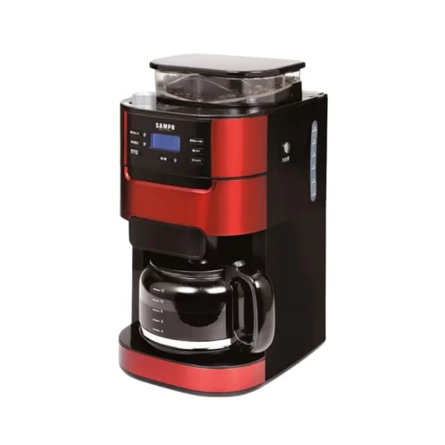 【SAMPO 聲寶】12杯份美式自動研磨咖啡機 LCD顯示 HM-L17101GL 福利品