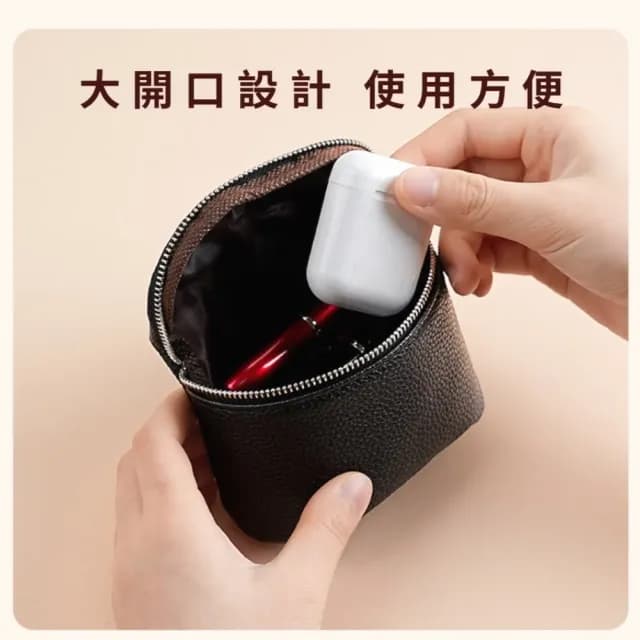 【顏值出眾】韓式質感復古立體萬用包(零錢包 耳機套 小化妝包 手腕包 鑰匙包 卡包卡夾 生日禮物)