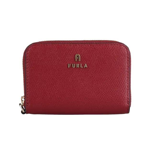 【FURLA 芙拉】FURLA Camelia拉鍊2卡零錢包(紅)