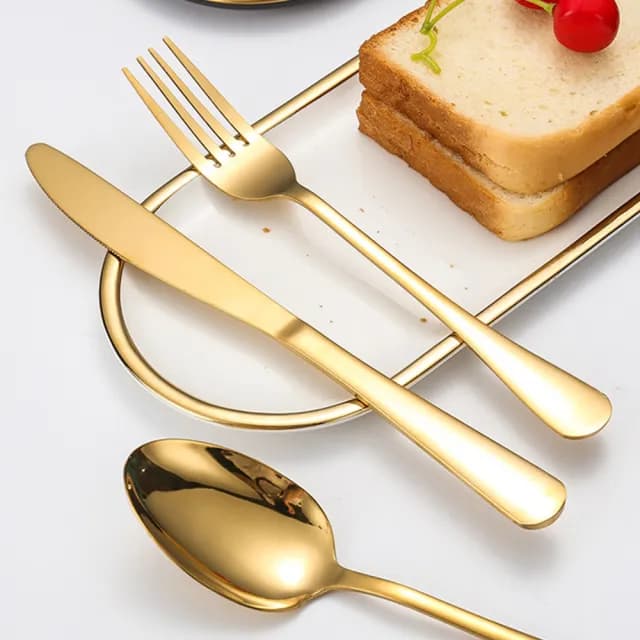 【智殿】露營用餐具組合 新居入厝餐具禮盒 沙拉叉 高級餐具 西餐餐具套組(西餐餐具組 入厝禮物 165-GWT24)
