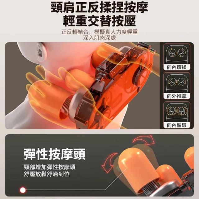 【Healthy樂居】按摩墊 按摩坐墊 按摩椅墊 按摩器（Y2升級家用款）(溫感熱敷/震動揉捏/輕重反復按壓)