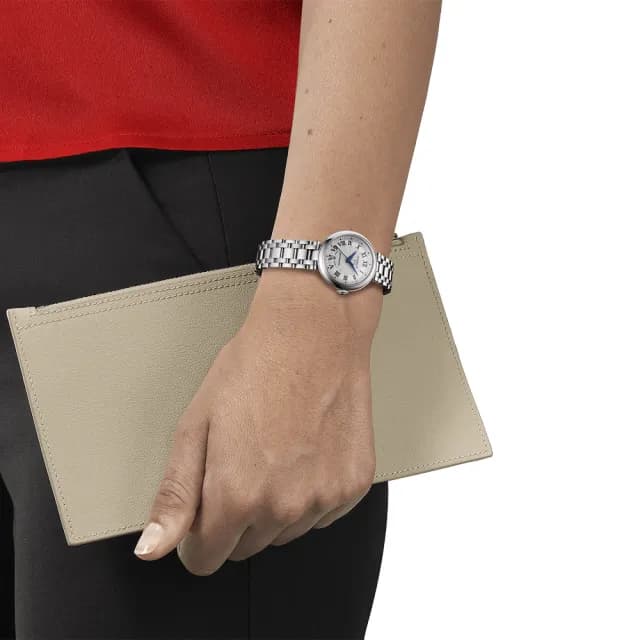 【TISSOT 天梭】Bellissima 羅馬機械女錶-29mm 手錶 送禮 推薦(T1262071101300)