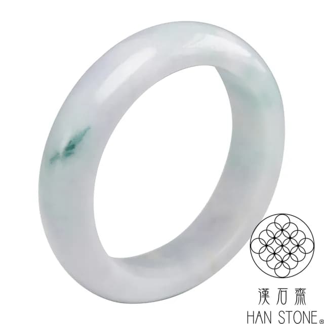 【漢石齋】情人節禮物 天然翡翠A貨 手鐲玉鐲 三彩種 福 利 品(手圍17.8/版寬15.9mm)