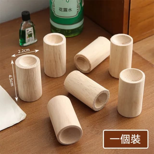 【Dagebeno荷生活】木質細膩圓潤小巧原木擴香器 持久留香香氛精油木質揮發器(20入)