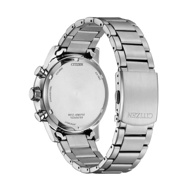 【CITIZEN 星辰】Chronograph系列 時尚光動能計時腕錶 七夕 情人節 送禮 推薦(CA0748-80L)