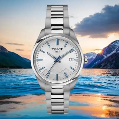 【TISSOT 天梭】PR100 Jungfraujoch 少女峰系列特別款石英手錶-34mm 女錶 畢業 禮物(T1502101103101)