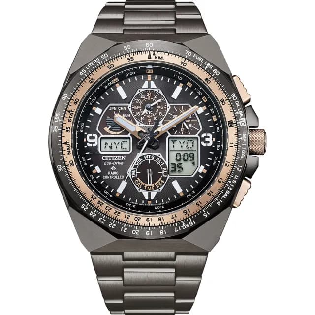 【CITIZEN 星辰】Promaster 35週年限量航空光動能電波錶手錶 男錶 父親節禮物(JY8146-54E)