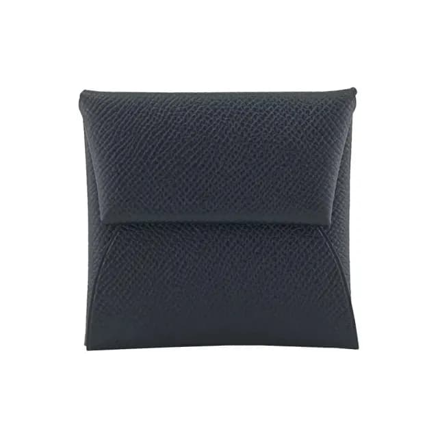 【Hermes 愛馬仕】H041054CK 經典Epsom素色方型卡片夾零錢包(黑色)