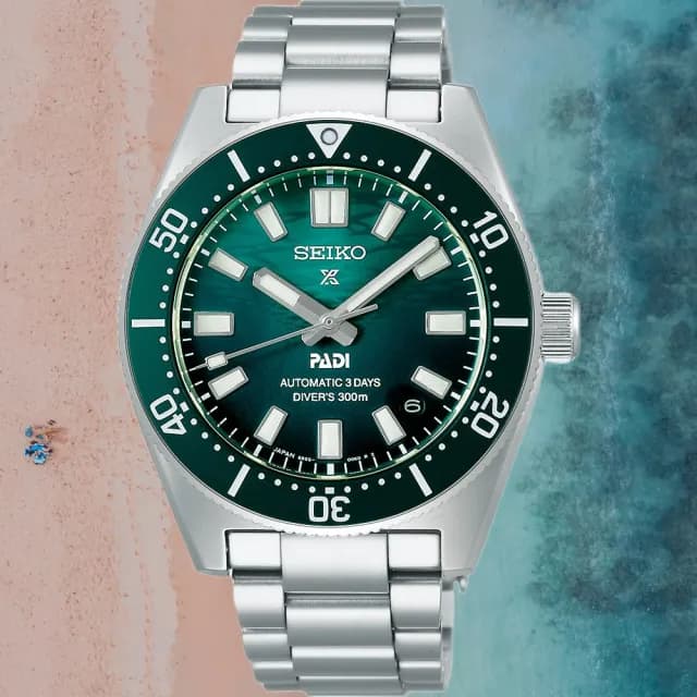 【SEIKO 精工】PADI特別款 陶瓷圈 300米潛水錶 父親節禮物(6R55-00N0G /SPB501J1)