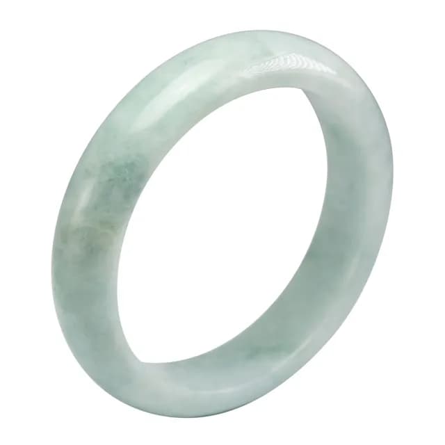 【漢石齋】情人節禮物 天然翡翠A貨 手鐲玉鐲 飄花種 福 利 品(手圍18.7/版寬14.7mm)