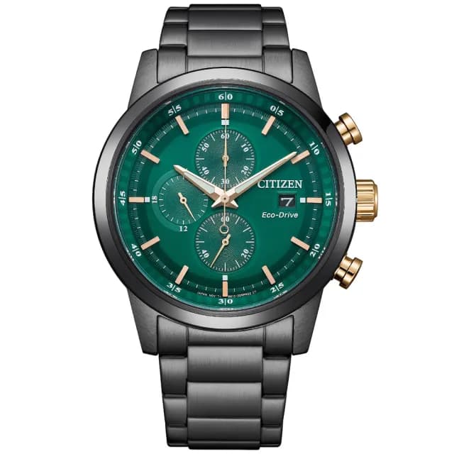 【CITIZEN 星辰】Chronograph系列 時尚光動能計時腕錶 七夕 情人節 送禮 推薦(CA0746-85X)