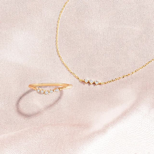 【ALUXE 亞立詩】10K金 鑽石手鍊 閃耀星辰 BR0210