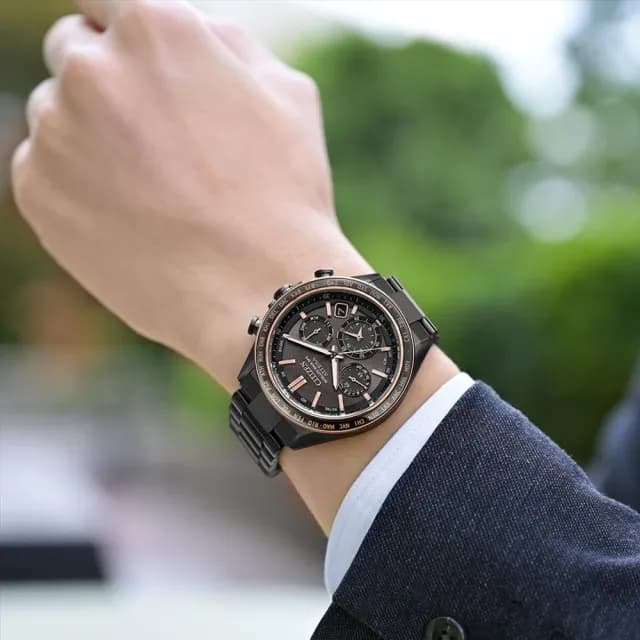 【CITIZEN 星辰】GPS衛星對時 鈦金屬 光動能腕錶 父親節禮物(CC4074-61W)