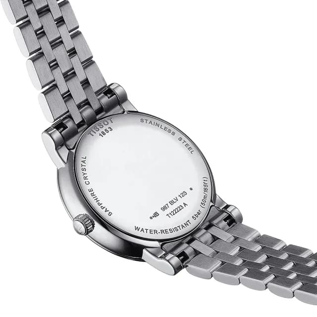 【TISSOT 天梭】Carson 羅馬月相石英女錶-32mm 手錶 送禮 推薦(T1222231103300)