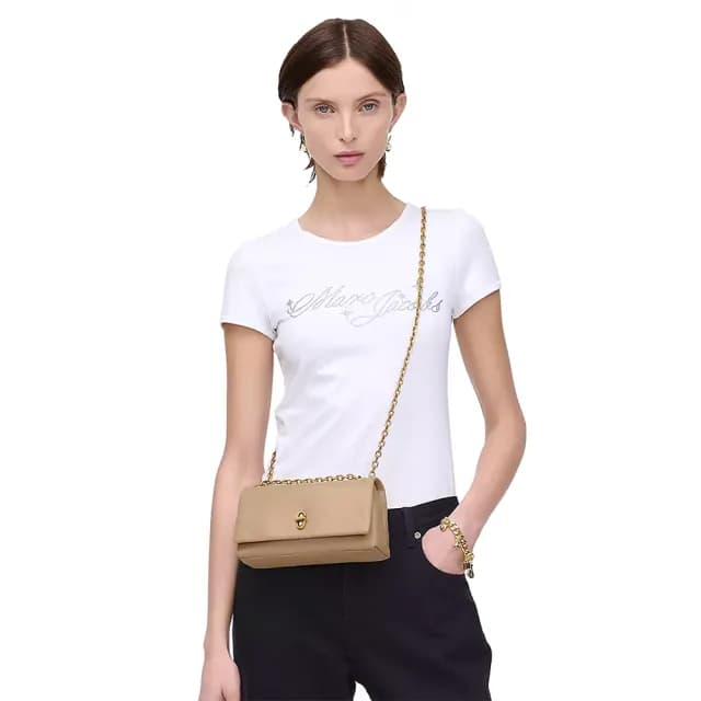 【MARC JACOBS】官方直送 DUAL  駱駝棕皮革雙鍊錢包