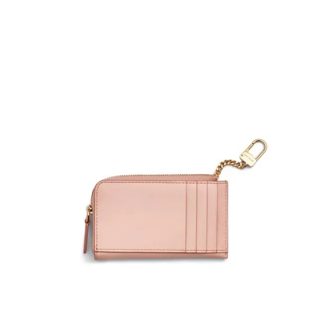 【MARC JACOBS】官方直送 J MARC 玫瑰粉多功能拉鍊錢包