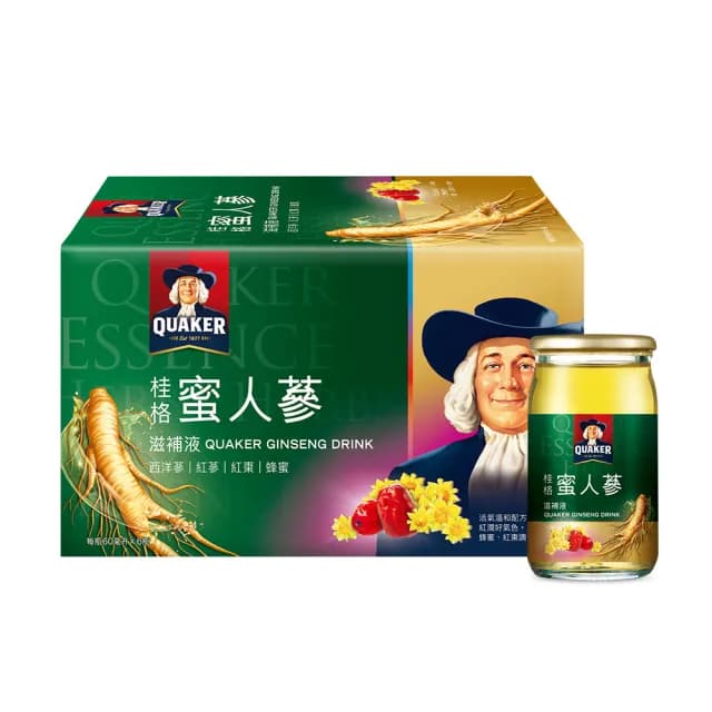 【QUAKER 桂格】養氣蜜人蔘滋補液60ml×6入×1盒(共6入)