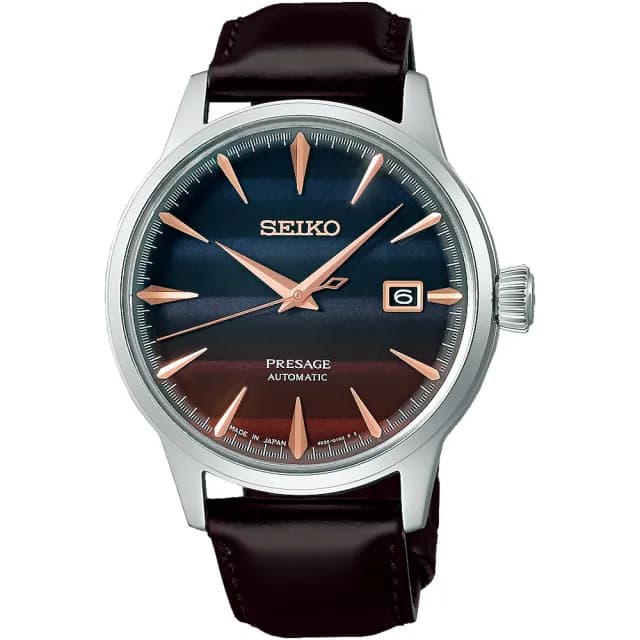 【SEIKO 精工】Presage 限量 紫色日落 STAR BAR 聯名機械錶 男錶 父親節禮物(SRPK75J1/4R35-06F0P)