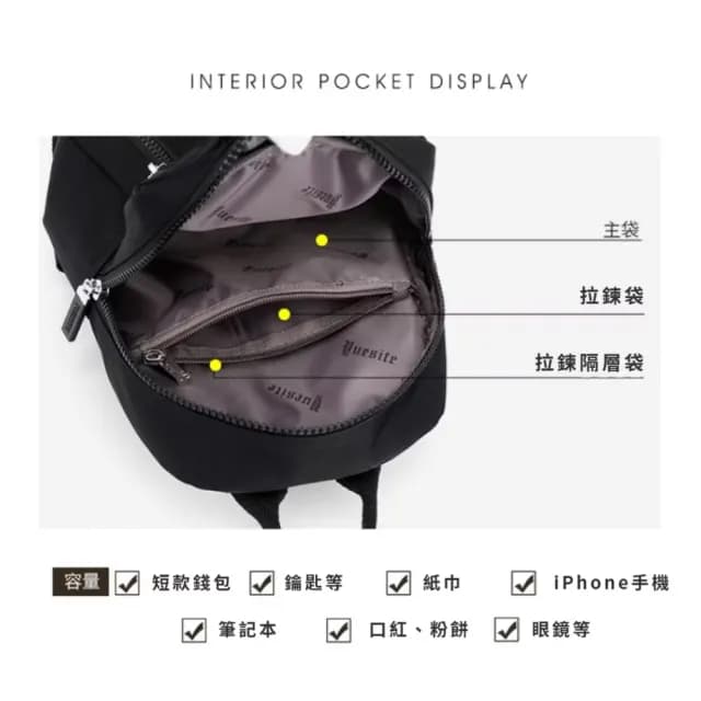 【休閒出行】情人節禮物 日系簡約多功能女士雙肩包(尼龍後背包 旅行外出 迷你 通勤包 手提包 側背包 上班族