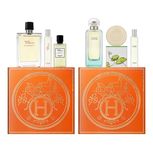 【Hermes 愛馬仕】淡香水三件組禮盒(國際航空版/大地/尼羅河花園)