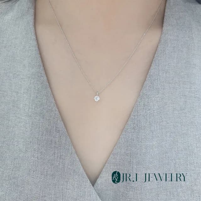 【JR.L金瑞利珠寶】情人節禮物 愛之曙光 30分鑽石項鍊(培育鑽石 9K)