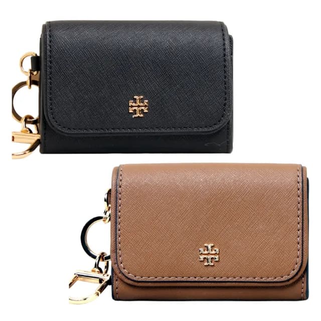 【TORY BURCH】EMERSON系列防刮皮革零錢包/鑰匙包/卡片夾(多色任選)