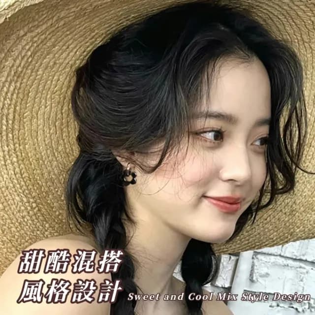 【百搭時尚】甜酷金屬風花朵耳環1對(圈圈耳環 耳圈 耳墜 耳飾 耳針 耳釘 首飾 垂墜耳環 情人節 送禮物)