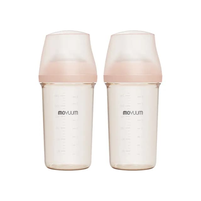 【MOYUUM】mov.aa PPSU圓口偏心奶瓶 成長雙瓶組 250ml