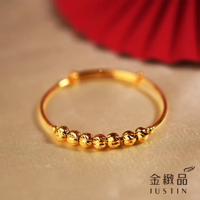 【金緻品】黃金兒禮 興祿光采 小孩手環 1.28錢(寶寶金飾 小孩手環 童鐲 彌月禮盒 新生兒送禮 兒童)
