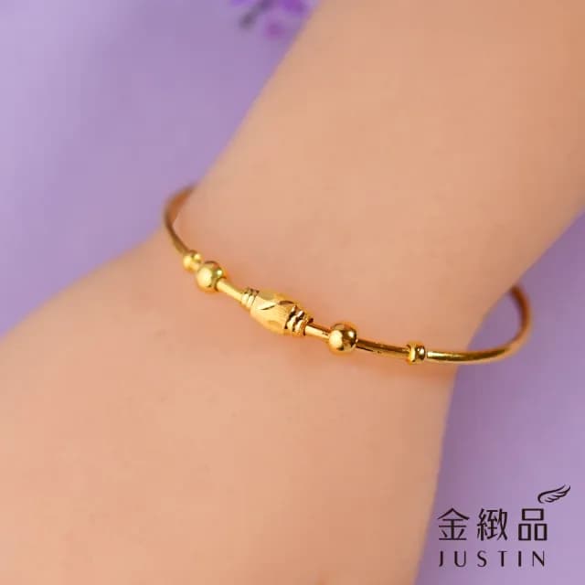 【金緻品】黃金兒禮 童樂時光 小孩手環 0.73錢 多選(寶寶金飾 小孩手環 童鐲 彌月禮盒 新生兒送禮 兒童)